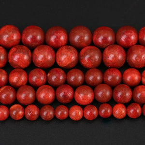 Evelyn's Ruby Coral Beads