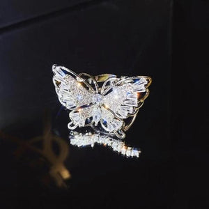 Diana's Bling Butterfly Ring