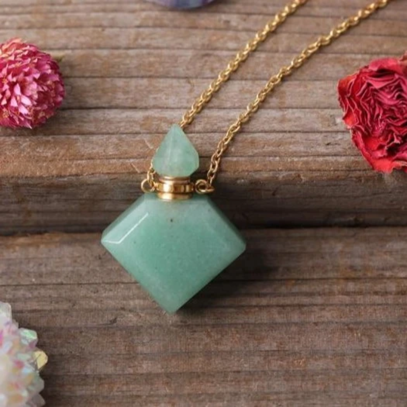 Charlotte's Rhombus Perfume Bottle Necklace