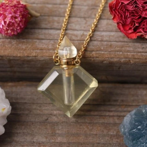 Charlotte's Rhombus Perfume Bottle Necklace
