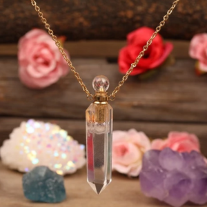 Gianna's Quartz Perfume Bottle Necklace