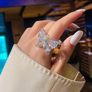 Diana's Bling Butterfly Ring