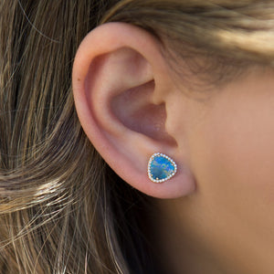 Victoria's Blue Gem Earrings