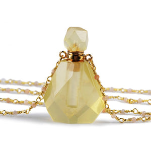 Emma's Faceted Perfume Bottle Necklace
