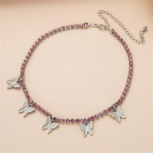 Mia's Butterfly Choker Necklace