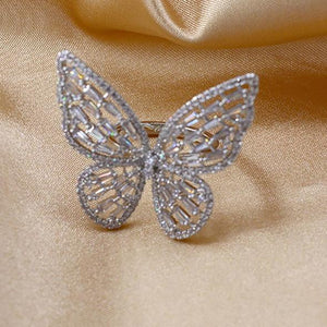 Heidi's Crystal Butterfly Ring