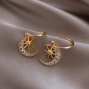 Alana's Crystal Moon Earrings