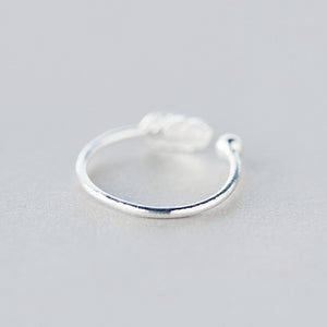 Arlette's Feather Silver Ring