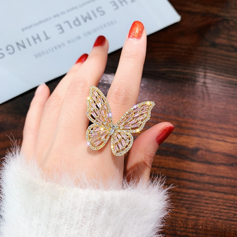 Phoebe's Bling Butterfly Ring