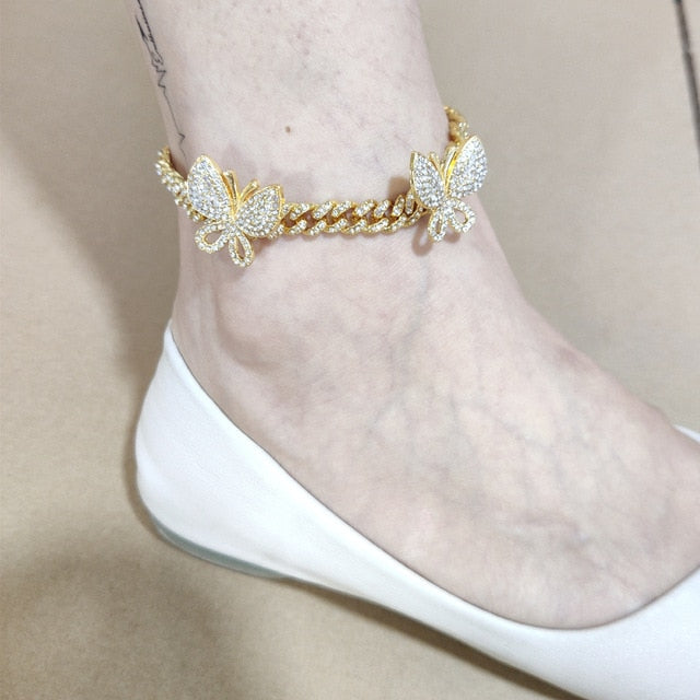 Jenny's Bling Butterfly Anklet