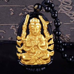 Alaya's Gold Buddha Necklace