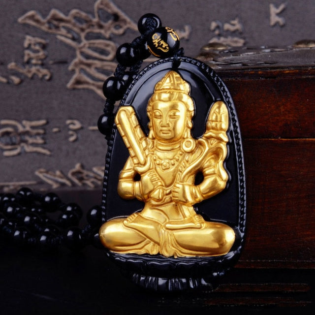 Alaya's Gold Buddha Necklace