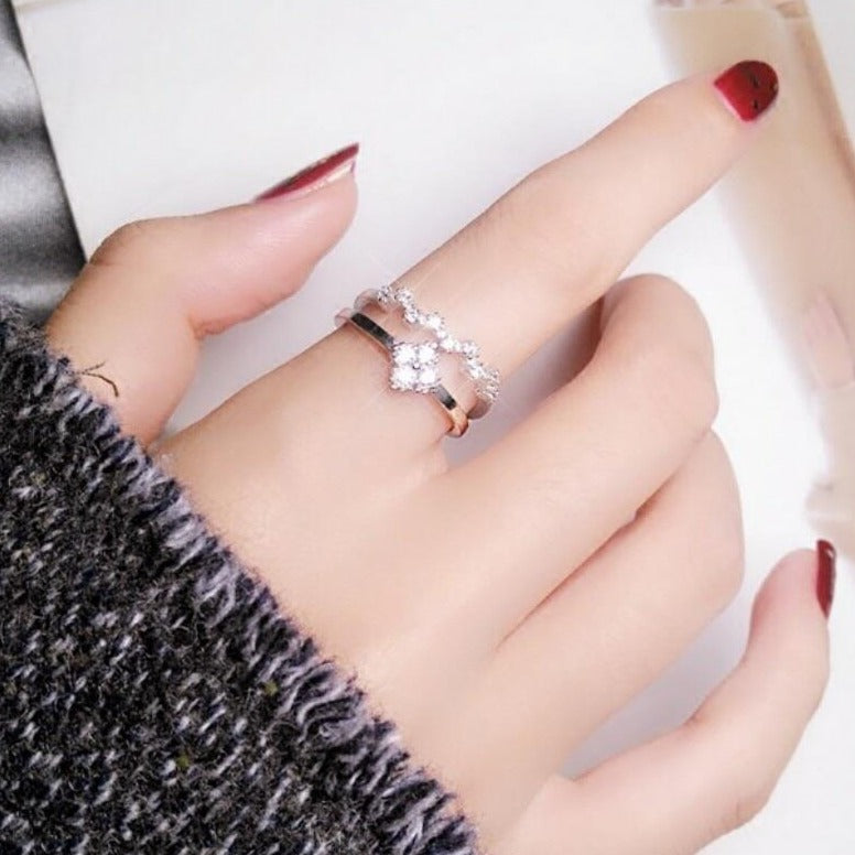 Adrienne's Flower Silver Ring