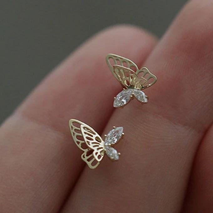 Lauren's Sterling Silver Butterfly Earrings