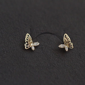 Lauren's Sterling Silver Butterfly Earrings