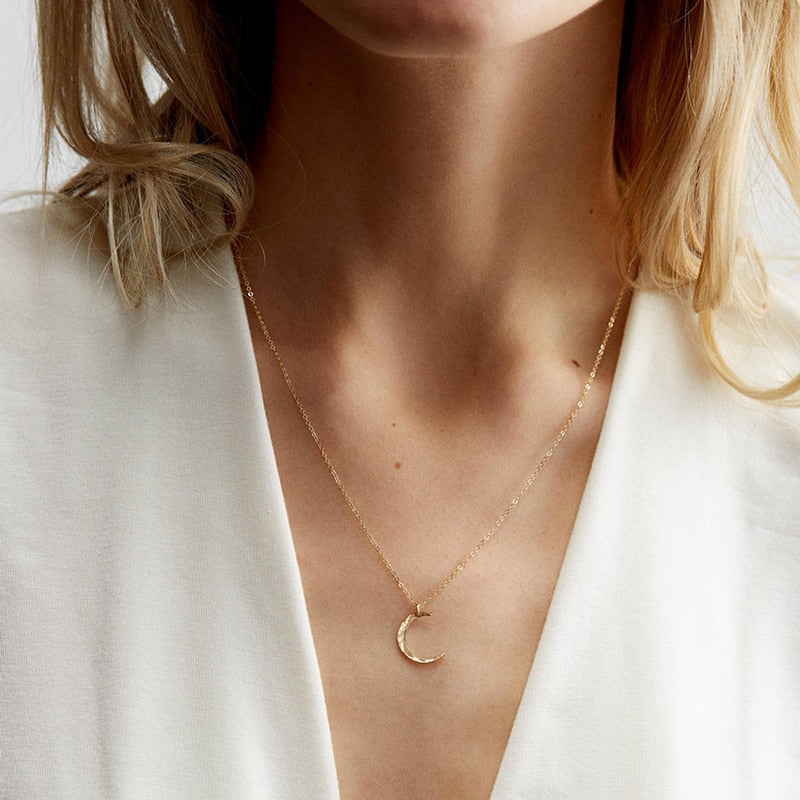 Aubrey's Crescent Moon Necklace