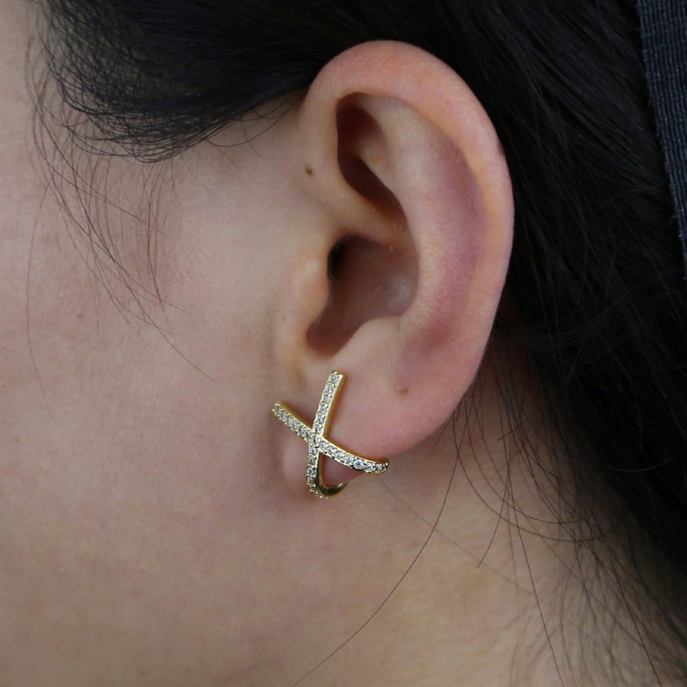 Penelope's Criss Cross Stud Earring