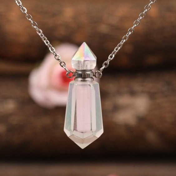 Elle's Crystal Bottle Necklace