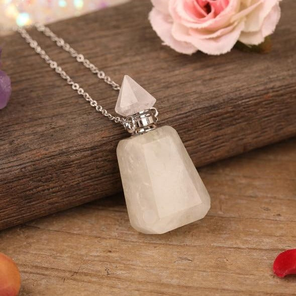 Hannah's Faceted Perfume Bottle Necklace