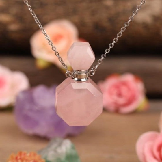 Clara's Hexagonal Perfume Bottle Necklace