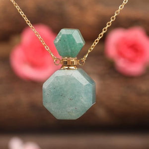 Amy's Faceted Perfume Bottle Necklace
