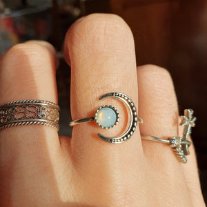 Reina's Opal Moon Ring