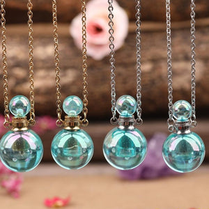 Harper's Round Perfume Bottle Necklace