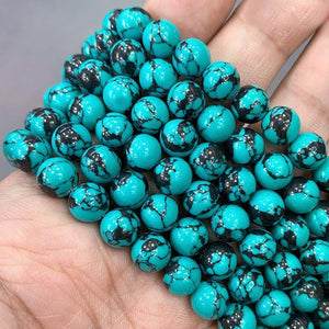 Leanna's Stripe Turquoise Beads