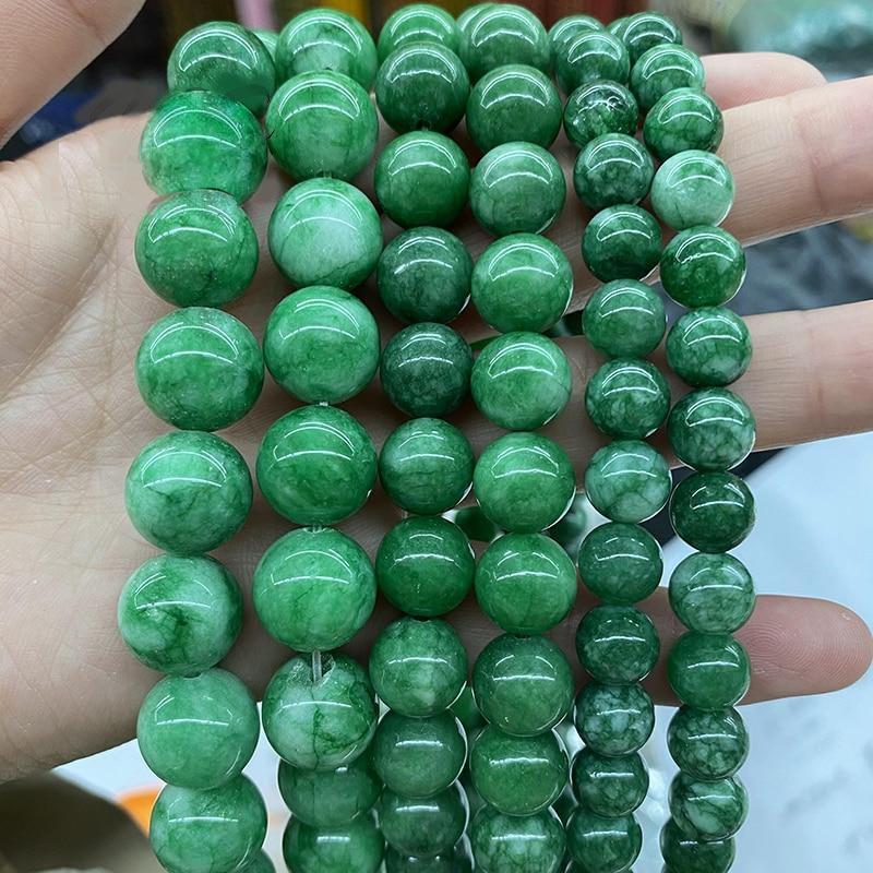 Regina's Emerald Jades Chalcedony Beads