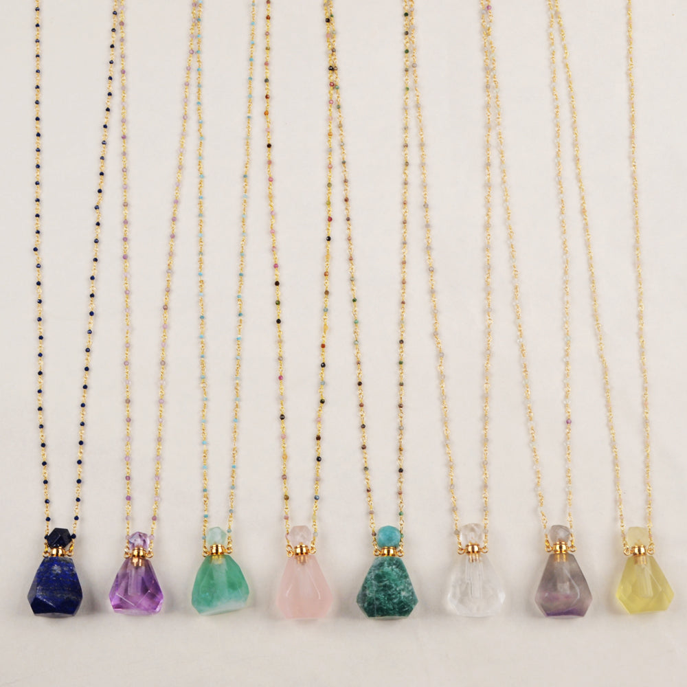 Emma's Faceted Perfume Bottle Necklace