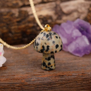 Amelia's Crystal Mushroom Necklace