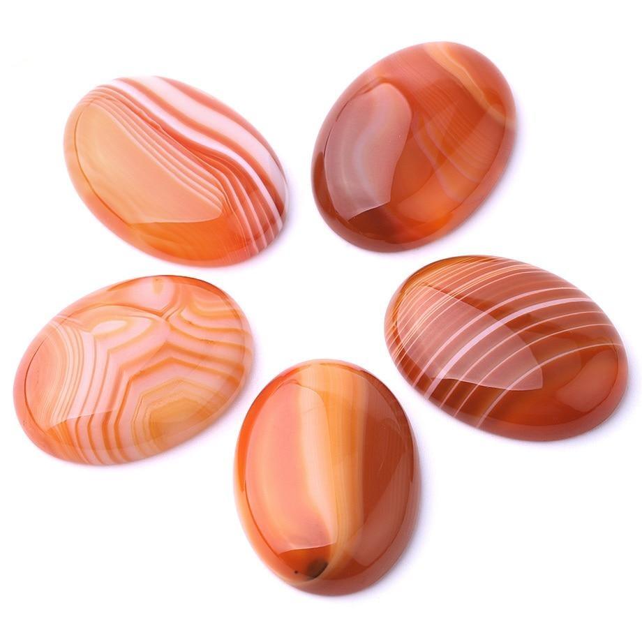 Scarlett's Ruby Striped Beads